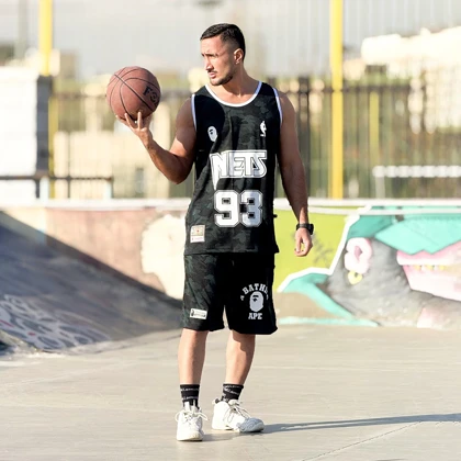 ست رکابی و شلوارک بسکتبالی مردانه بیپ طرح چریکی