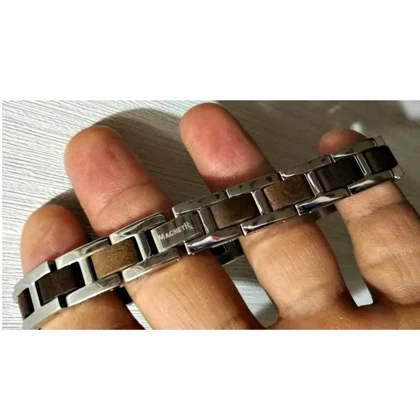 دستبند مغناطیسی مگنت آریکس wooden5 مدل u-10023