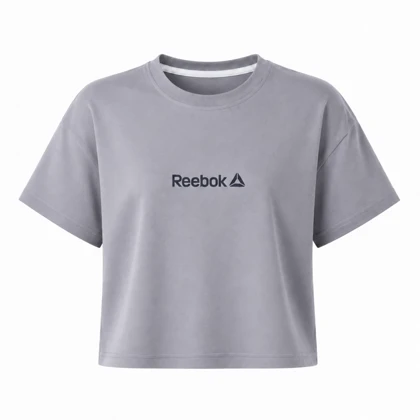 کراپ آستین کوتاه طرح Reebok