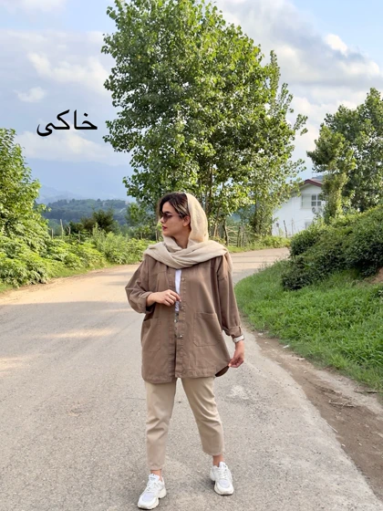 مانتو کتان جیب پایین 243