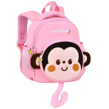 کیف بچه گانه کوله پشتی طرح میمون اورجینال اولنگ OLANG 6160