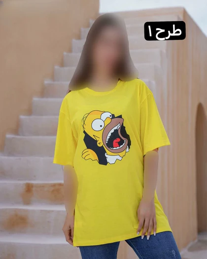 تیشرت لانگ کارتونی 3067