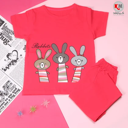 تیشرت شلوارک دخترانه Rabbit