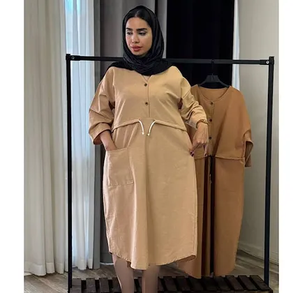 پیراهن بلند زنانه کمر گتدار