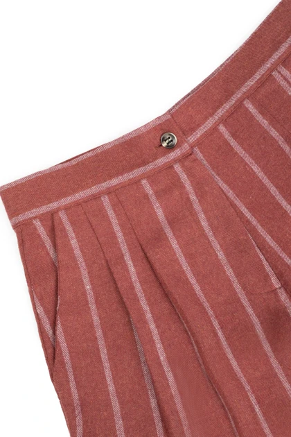 شلوار تویت راه راه - 9504