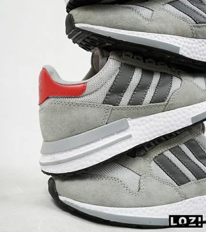کفش کتانی مردانه طوسی سفید آدیداس adidas ZX 500