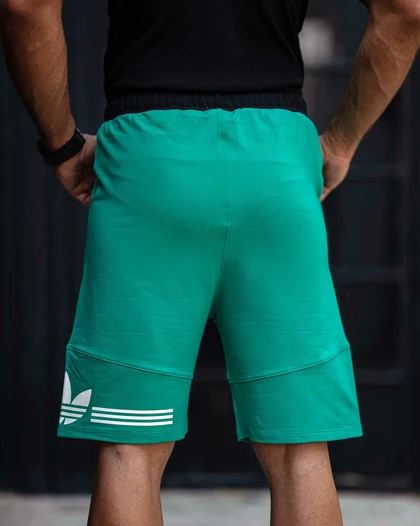 شلوارک بگ ورزشی ADIDAS فیروزه ای