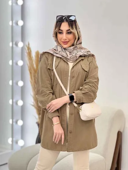 مانتو دو جیب پیله