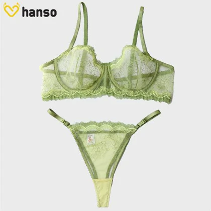ست شورت و سوتین فنردار توری ژینا Jina سبز