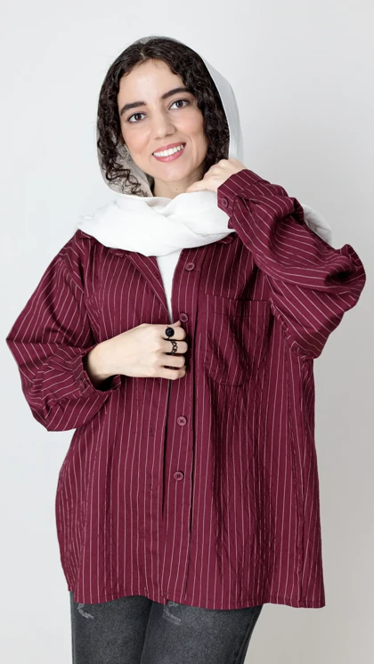 شومیز پری راه راه