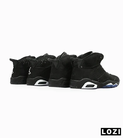 کفش کتانی ساق‌دار مردانه مشکی Nike air jordan 6