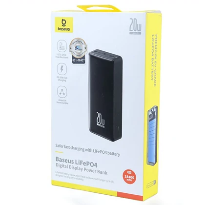 پاور بانک 18400 باسئوس Baseus اصل 20 وات مدل PPLP184