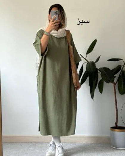 پیراهن مانتویی دلسا 15