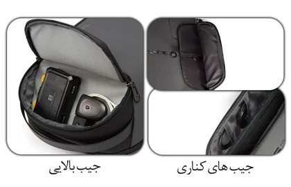 کیف دوربین و کوله پشتی لپ تاپ اورجینال بنج BANGE 7277-15