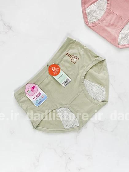 شورتکس قاعدگی نخ پنبه طرح خرس