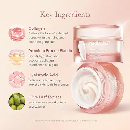 ژل کرم آبرسان و تقویت کننده کلاژن مدی کیوب 50 میلی‌لیتر (Medicube Triple Collagen Cream)