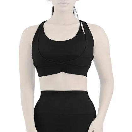 نیم‌تنه ورزشی زنانه الو مدل ES936 مشکی