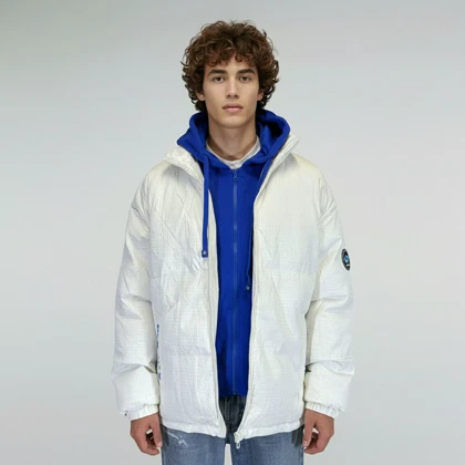 کاپشن کلاهدار طرح مربعی (778)