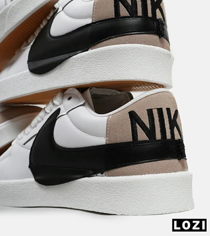 کفش نایک مردانه و زنانه سفید مشکی Nike Blazer Low 77 Jumbo