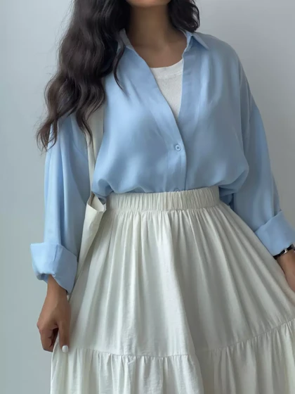 شومیز نخی زنانه Silky