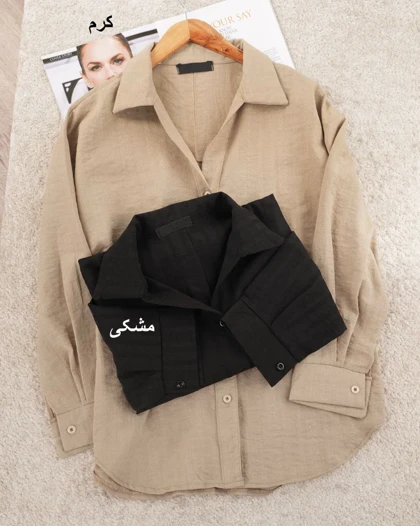 شومیز شانتون پشت دکمه کد 27899