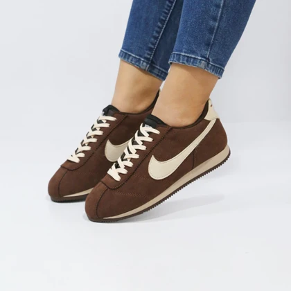 کفش و کتانی زنانه و دخترانه مدل نایک NIKE رنگ قهوه ای کد 41265