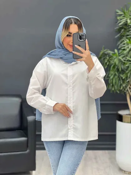 شومیز ساده سفید