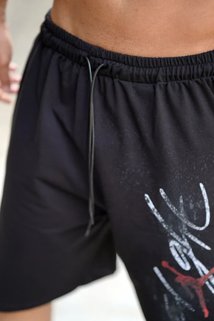 شلوارک بگ ورزشی FLIGHT مشکی