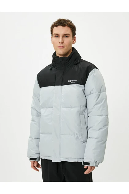 جیب زیپی یقه پایه ژاکت پفی با جزئیات TYCJEIDILN170068801359475