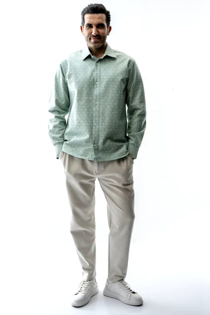 پیراهن ژاکارد رگولار مردانه