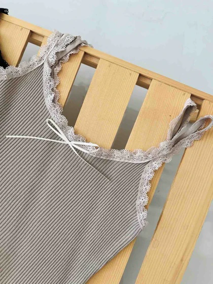 تاپ بندی میله ای گیپوری توری زنانه