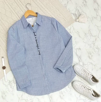 شومیز مانتویی آستر تمام خز دار کد 1473