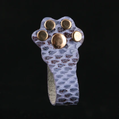 نگهدارنده هندزفری چرم یلسان مدل گربه کد 040-MRV