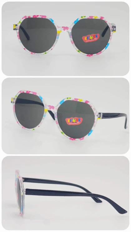 عینک آفتابی بچگانه طرح پلیس با شیشه‌های ضد اشعه UV