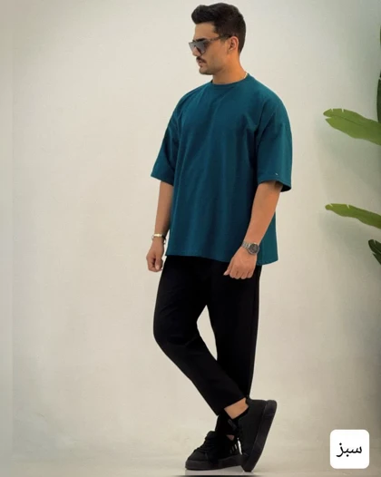 تیشرت ساده مردانه دو نخ برازنده_کد4270