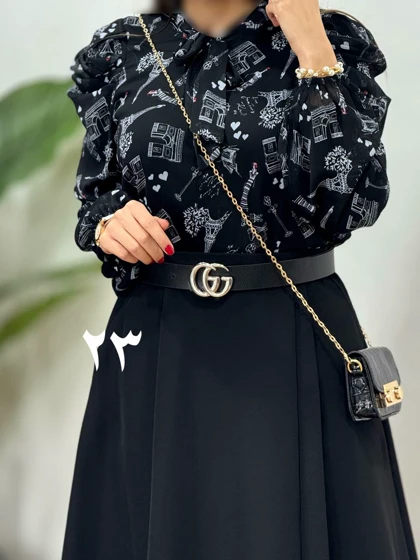 شومیز حریر مجلسی مهلا (کد 2212)