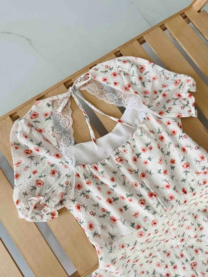 پیراهن کمر باز ولنتاین فانتزی زنانه