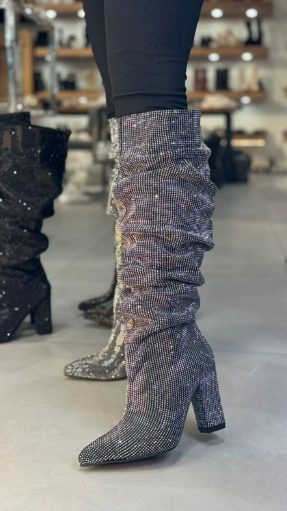 480 - بوت چروک نگینی 480