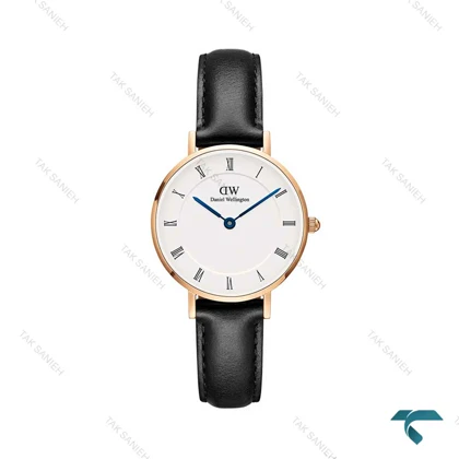 ساعت DW مینی زنانه رزگلد بندچرم ایندکس یونانی DW-5994-24-L