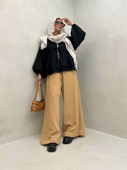 شومیز پاپیونی گت دار