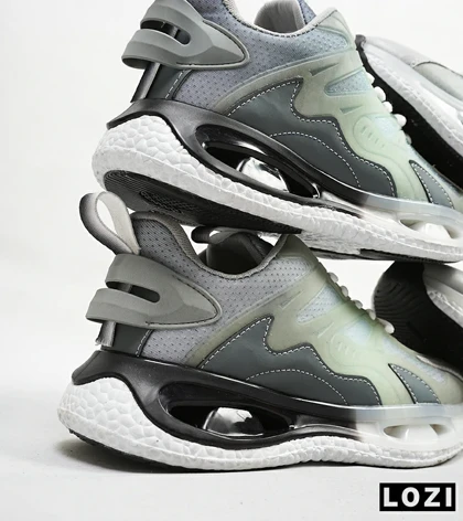 کفش کتانی مردانه سبز خاکستری مشکی ADIDAS Customize Run