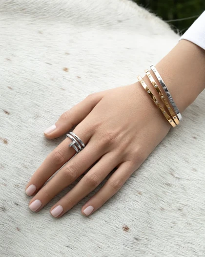 دستبند کارتیر لاو زنانه سایز باریک Cartier Love Bracelet