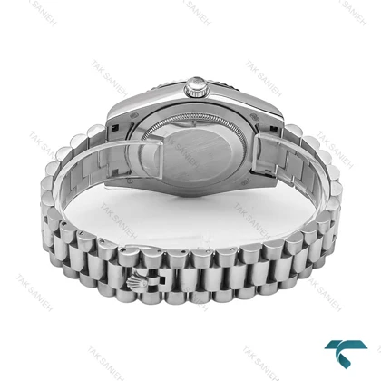 ساعت مردانه رولکس دی دیت استیل صفحه مشکی Rolex-6633-G