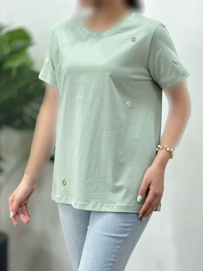تیشرت پنبه زنانه پاستیل