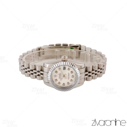ساعت رولکس دیت جاست زنانه تمام سیلور 104954