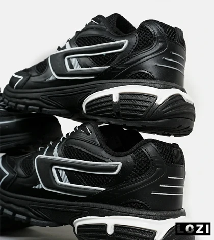 کفش کتانی مردانه مشکی سفید DIESEL S-SERENDIPITY SPORT مدل 6730