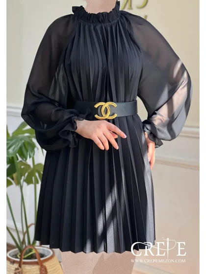 پیراهن اورسایز پلیسه ترک