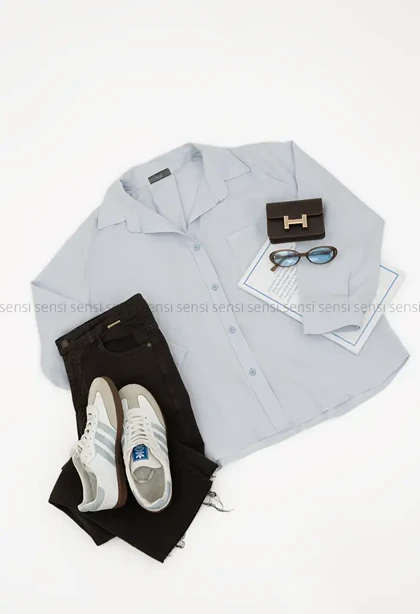 شومیز سیلک پشت پیله کد1005756