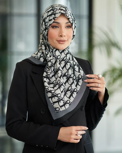 روسری نخی قواره 90 30195