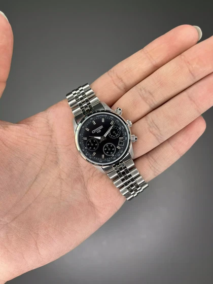 ساعت مچی سیتیزن کورنوگراف سیلور صفحه مشکی Citizen